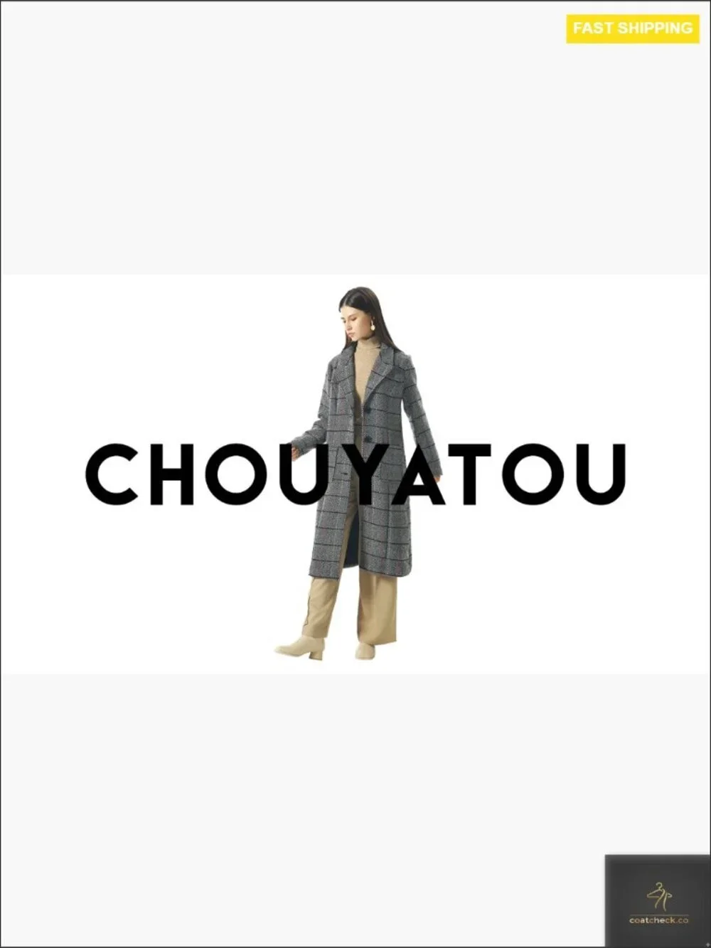 Classic Notch Lapel Wool Blend Overcoat Single Breasted Midi Length